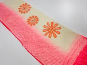 正絹　振袖用　絞り帯揚げ